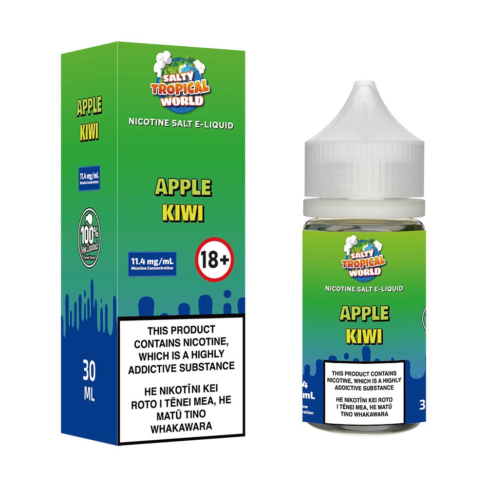 Apple Kiwi Nicotine Salt E - liquid | Shosha Vape NZ