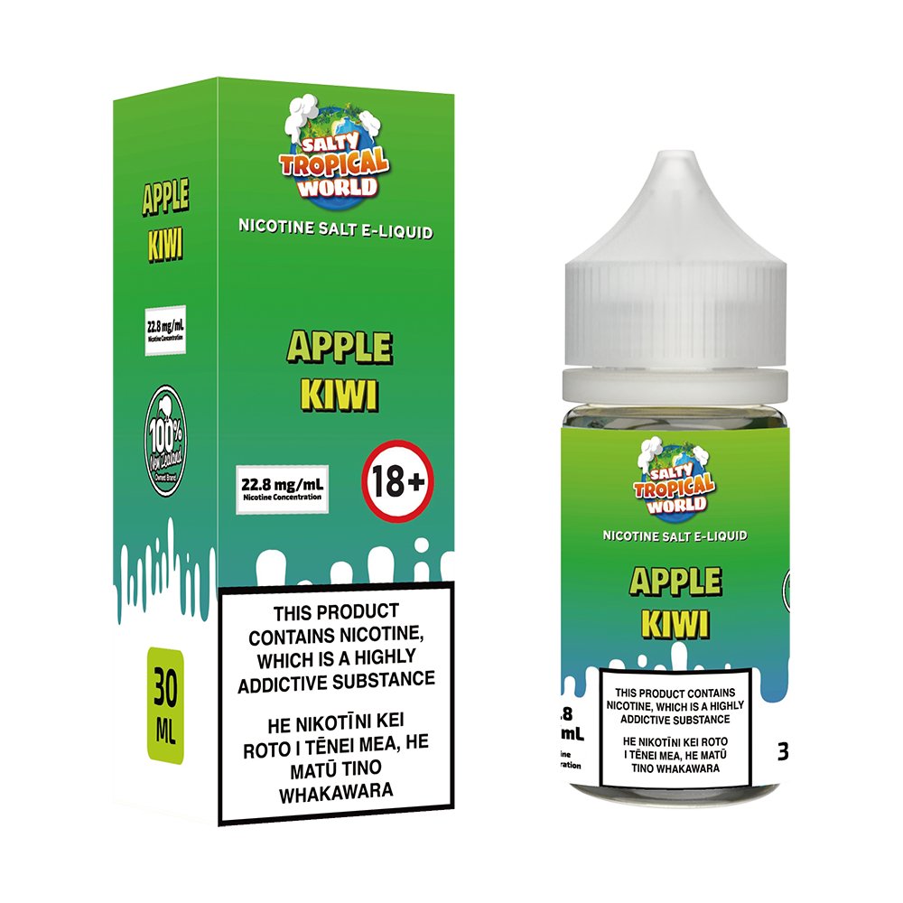 Apple Kiwi Nicotine Salt E - liquid | Shosha Vape NZ