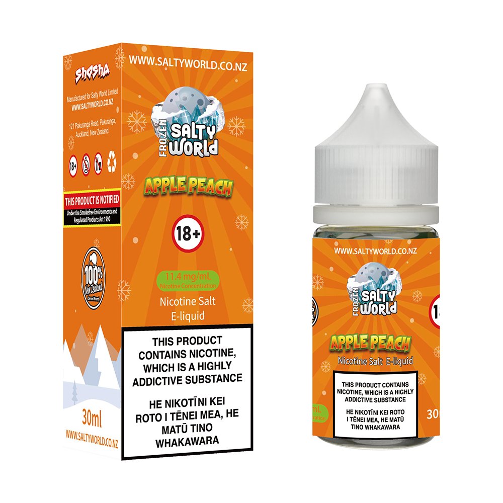 Apple Peach Nicotine Salt E - liquid | Shosha Vape NZ