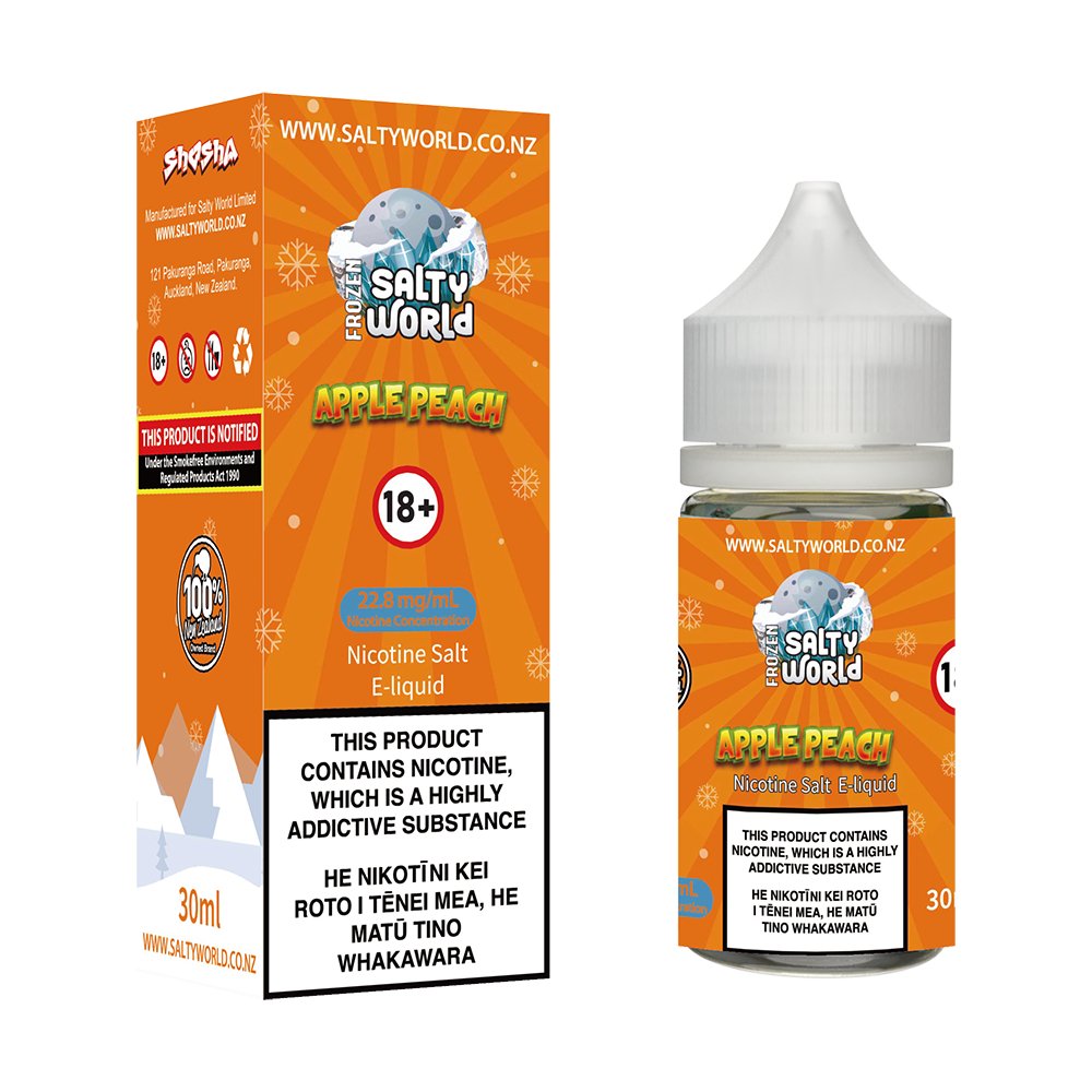 Apple Peach Nicotine Salt E - liquid | Shosha Vape NZ