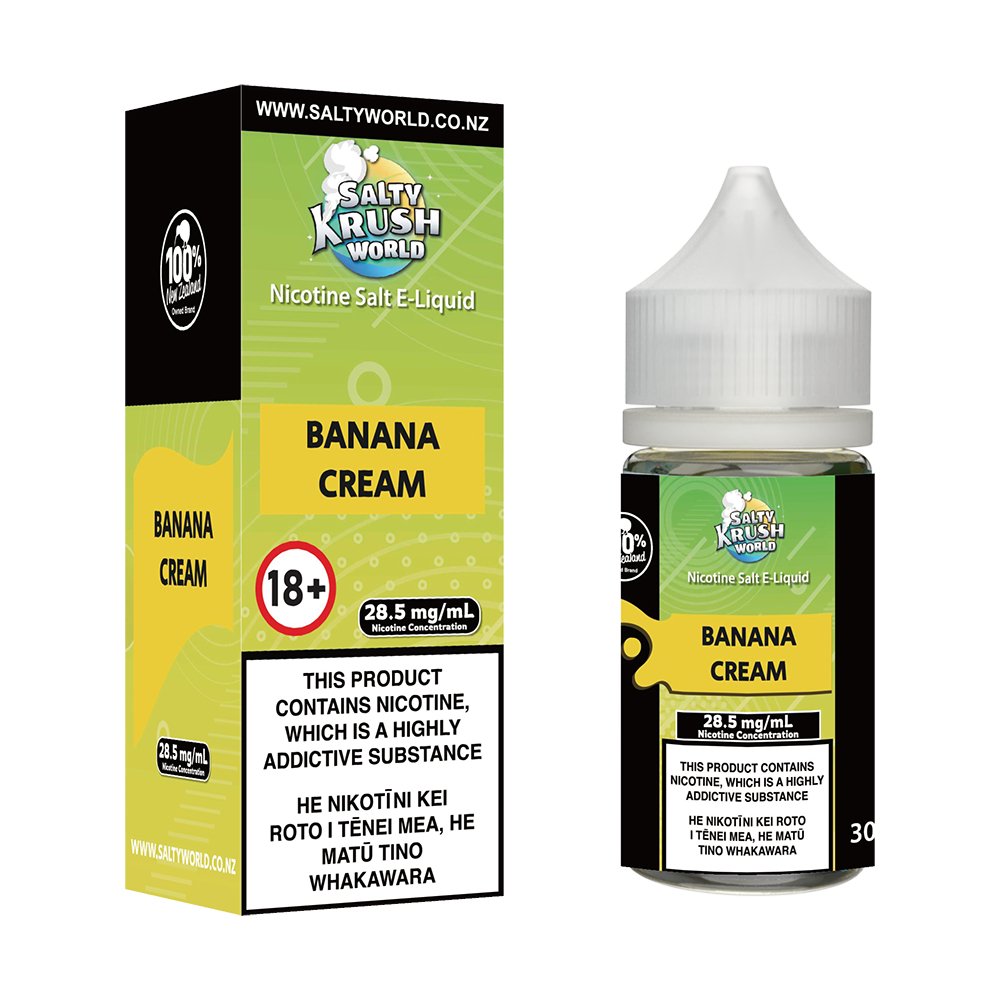 Banana Cream Nicotine Salt E - liquid | Shosha Vape NZ