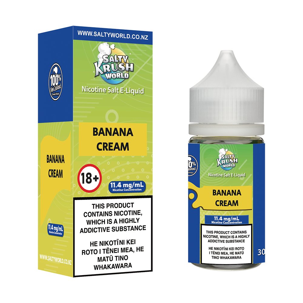 Banana Cream Nicotine Salt E - liquid | Shosha Vape NZ