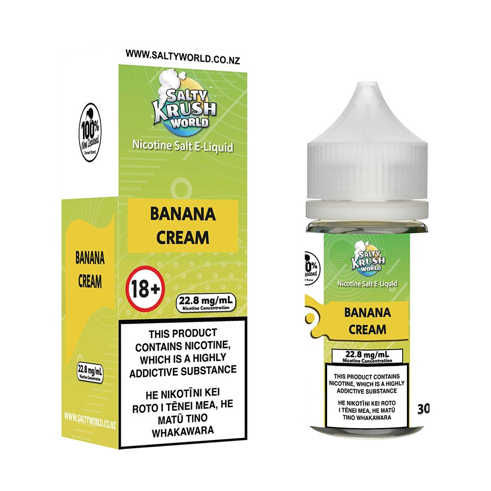 Banana Cream Nicotine Salt E - liquid | Shosha Vape NZ