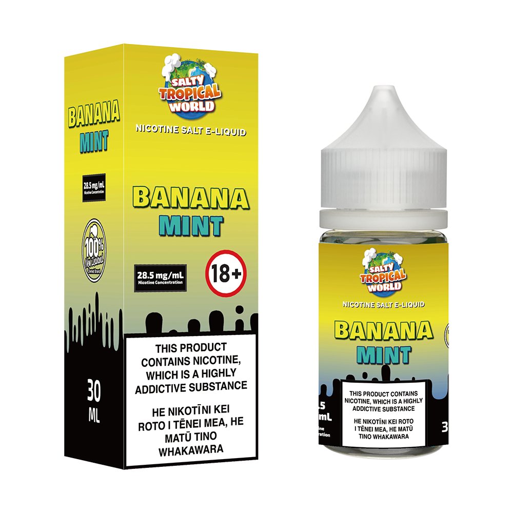 Banana Mint Nicotine Salt E - Liquid | Shosha Vape NZ