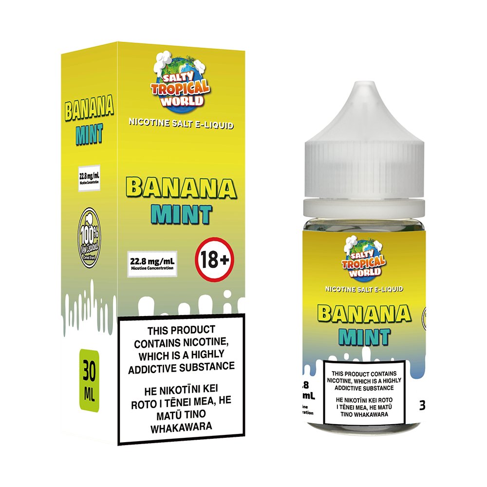 Banana Mint Nicotine Salt E - Liquid | Shosha Vape NZ