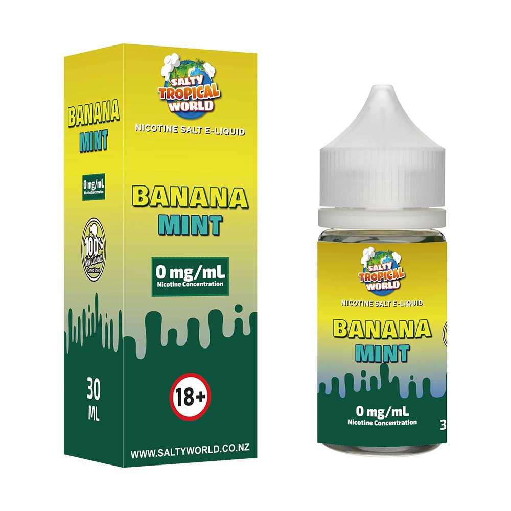 Banana Mint Nicotine Salt E - Liquid | Shosha Vape NZ