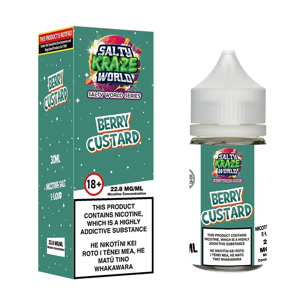 Berry Custard Nicotine Salt E - liquid | Shosha Vape NZ