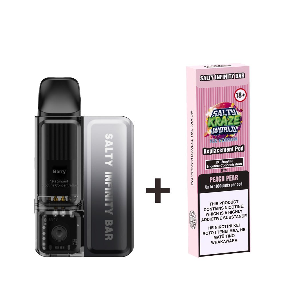 Berry Disposable Vape + 2 x Replacement Pods COMBO | Shosha Vape NZ