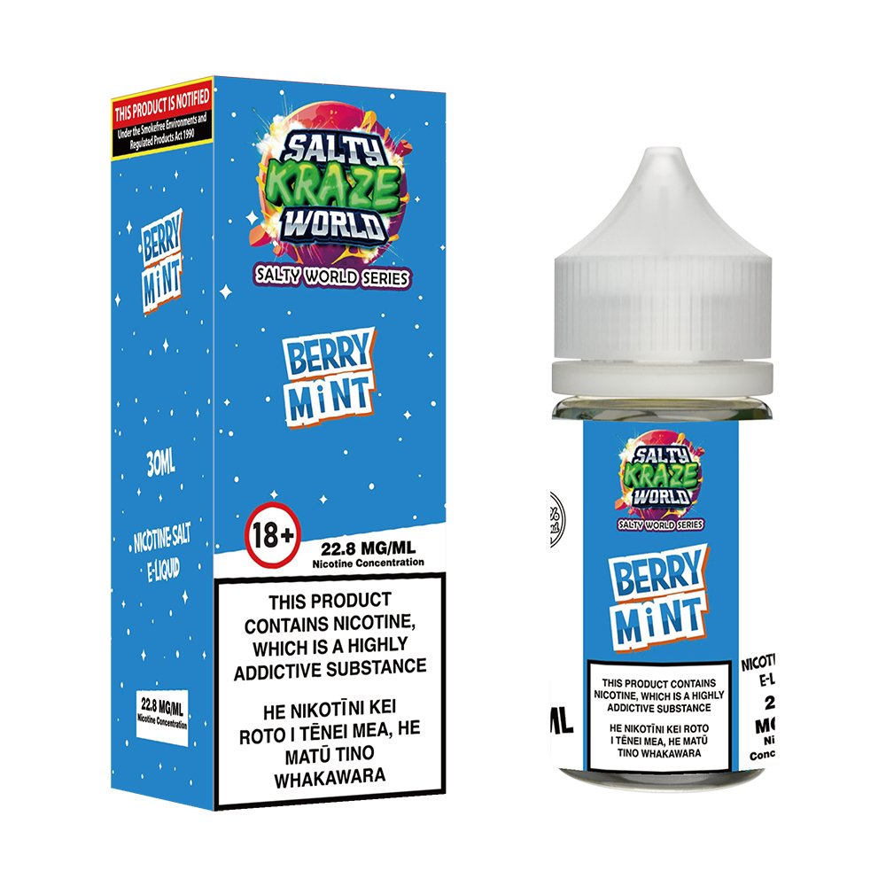 Berry Mint Nicotine Salt E - liquid | Shosha Vape NZ