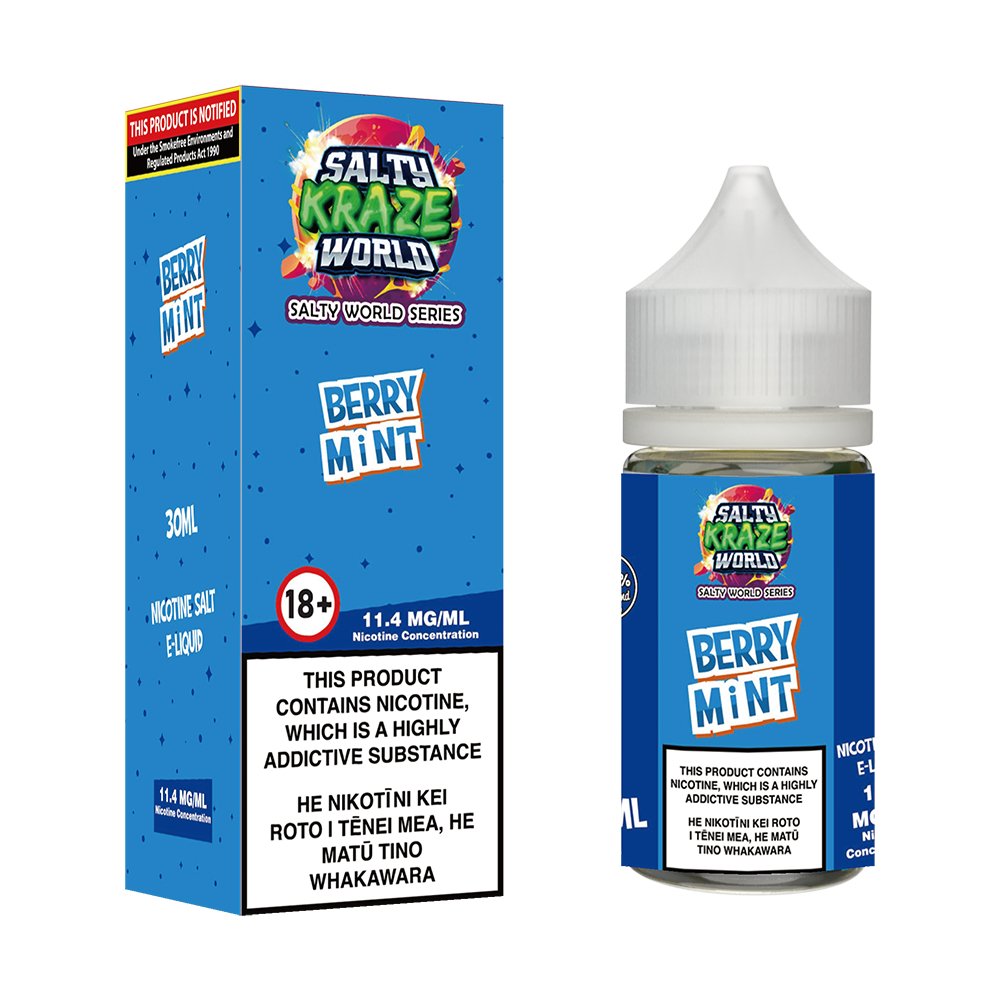 Berry Mint Nicotine Salt E - liquid | Shosha Vape NZ