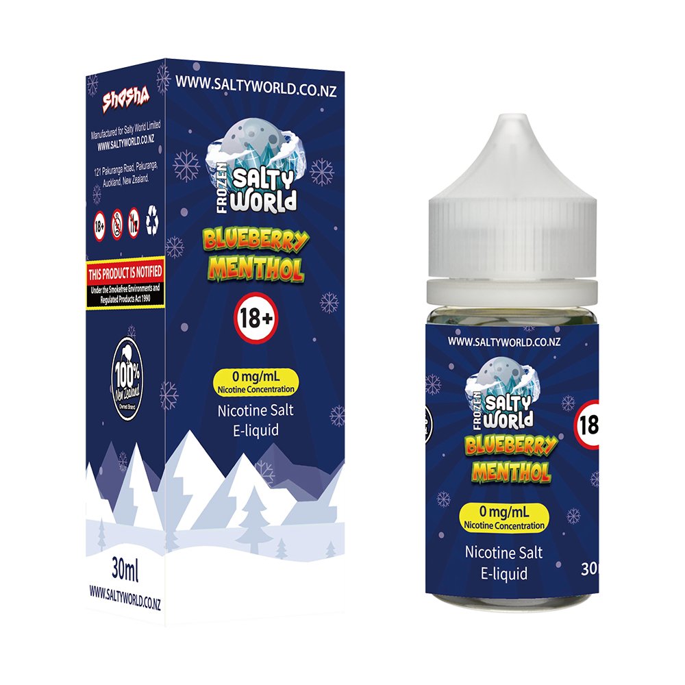 Blueberry Menthol Nicotine Salt E - liquid | Shosha Vape NZ