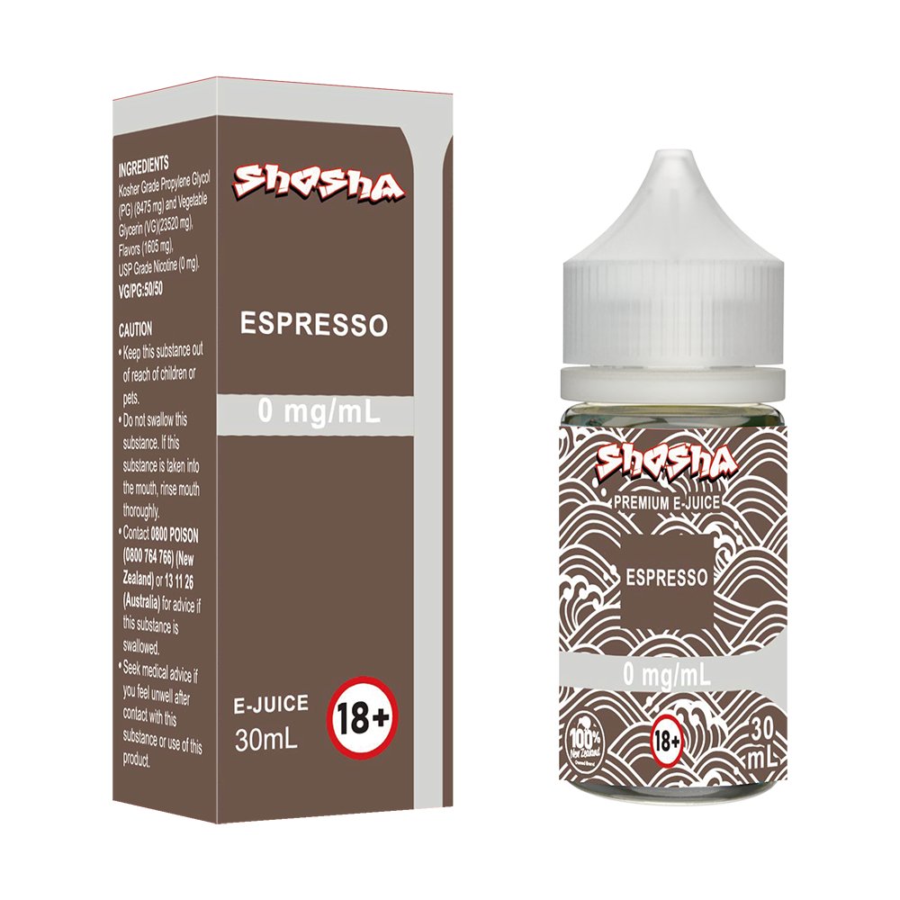 Espresso E - Liquid | Shosha Vape NZ