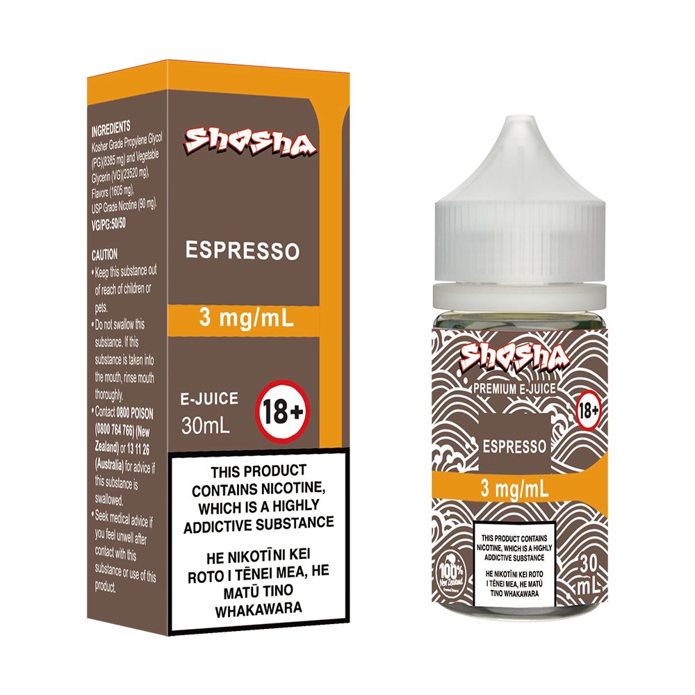 Espresso E - Liquid | Shosha Vape NZ