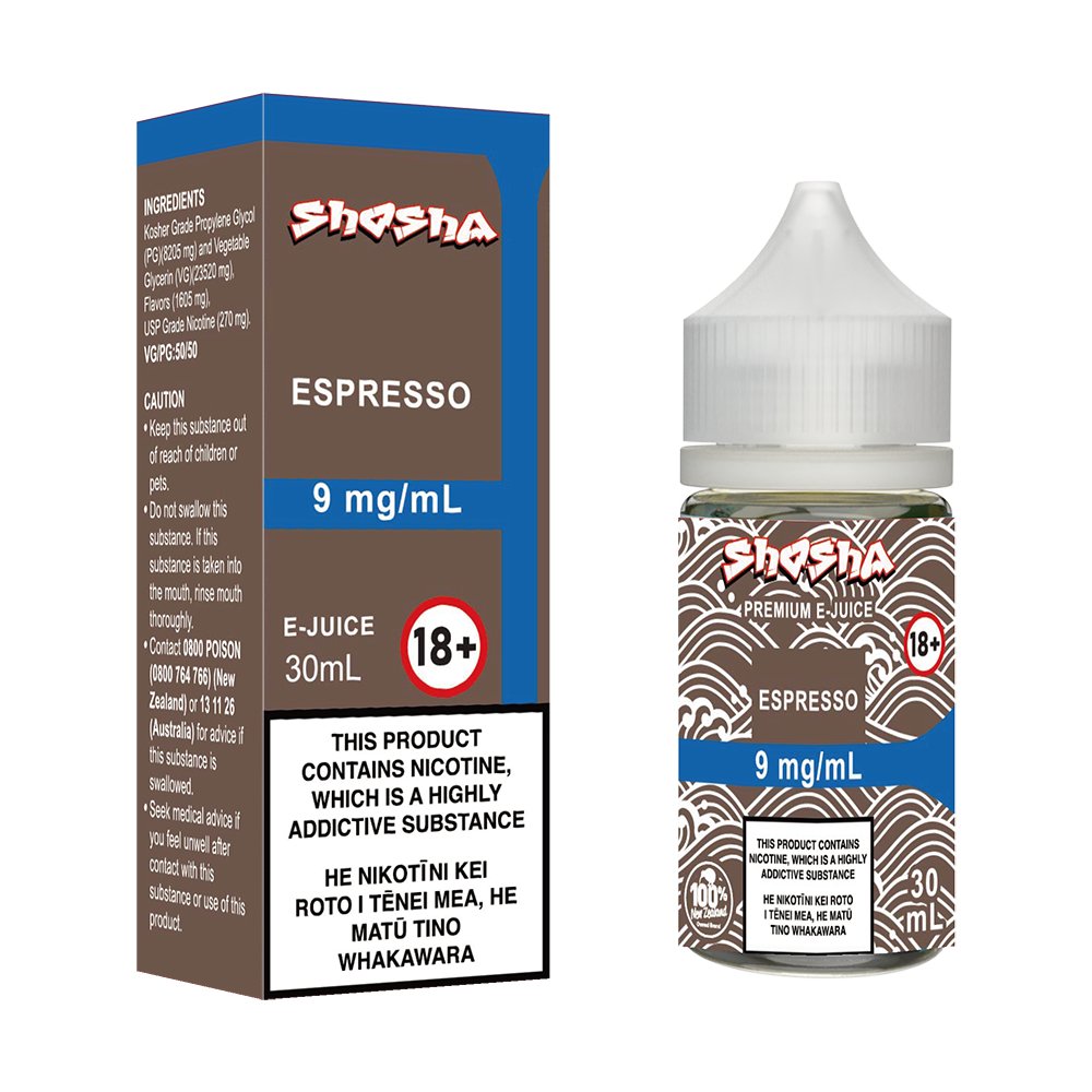 Espresso E - Liquid | Shosha Vape NZ