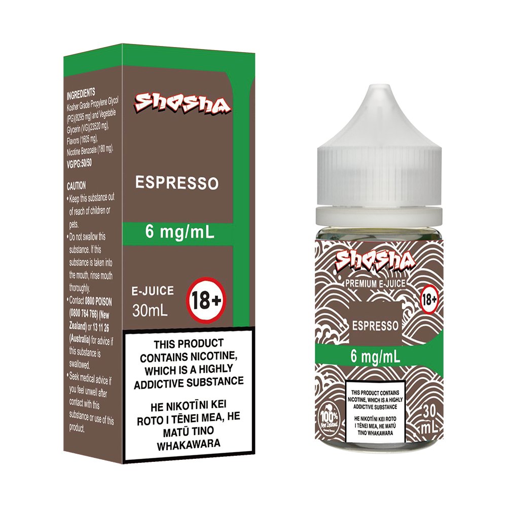 Espresso E - Liquid | Shosha Vape NZ