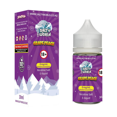 Grape Peach Nicotine Salt E - liquid | Shosha Vape NZ