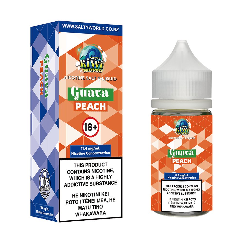 Guava Peach Nicotine Salt E - liquid | Shosha Vape NZ