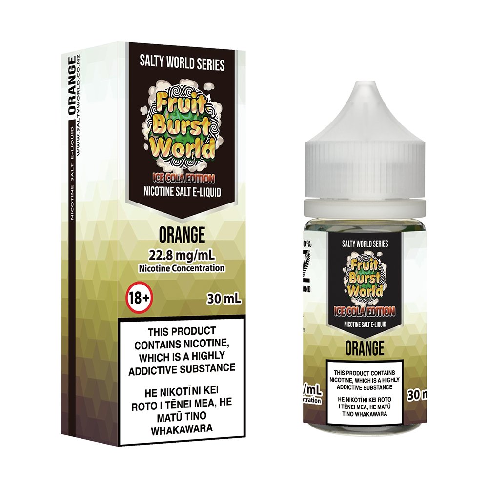 [Ice Cola Edition] Orange Nicotine Salt E - liquid | Shosha Vape NZ