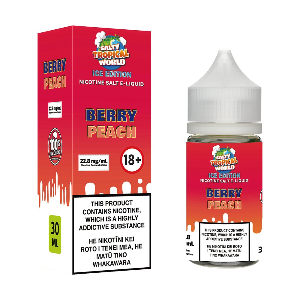 [Ice Edition] Berry Peach Nicotine Salt E - Liquid | Shosha Vape NZ