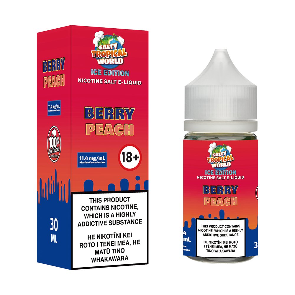 [Ice Edition] Berry Peach Nicotine Salt E - Liquid | Shosha Vape NZ