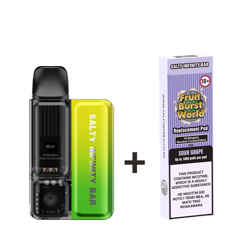 [Ice Edition] Mint Disposable Vape + 2 x Replacement Pods COMBO | Shosha Vape NZ