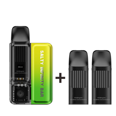 [Ice Edition] Mint Disposable Vape + 2 x Replacement Pods COMBO | Shosha Vape NZ