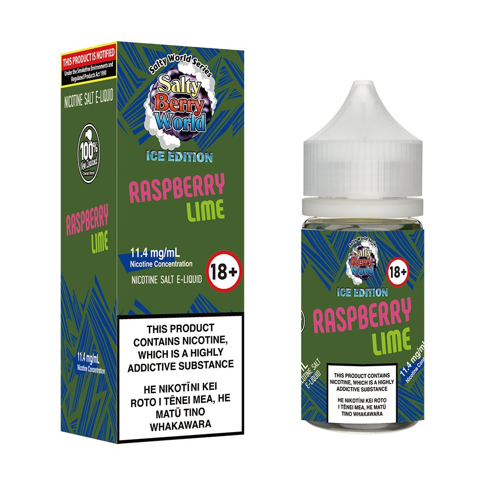 [Ice Edition] Raspberry Lime Nicotine Salt E - liquid | Shosha Vape NZ