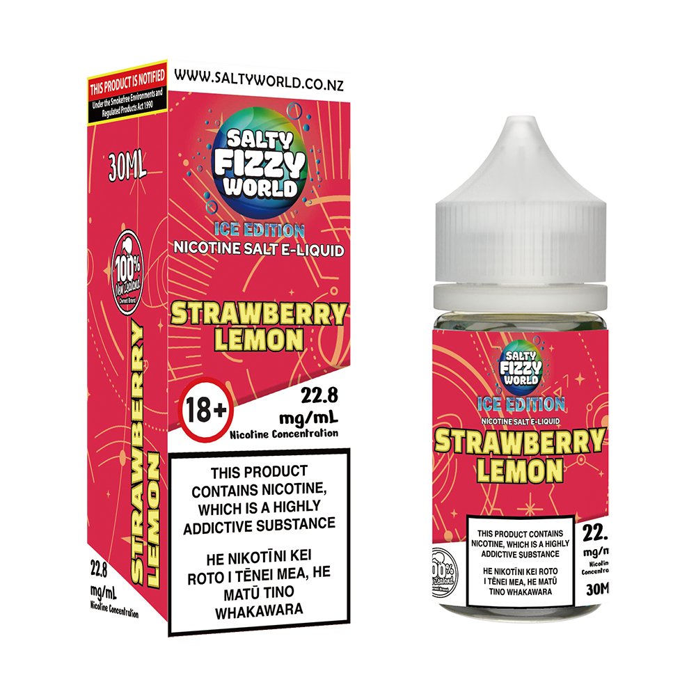 [Ice Edition] Strawberry Lemon Nicotine Salt E - liquid | Shosha Vape NZ