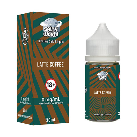 Latte Coffee Nicotine Salt E - liquid | Shosha Vape NZ