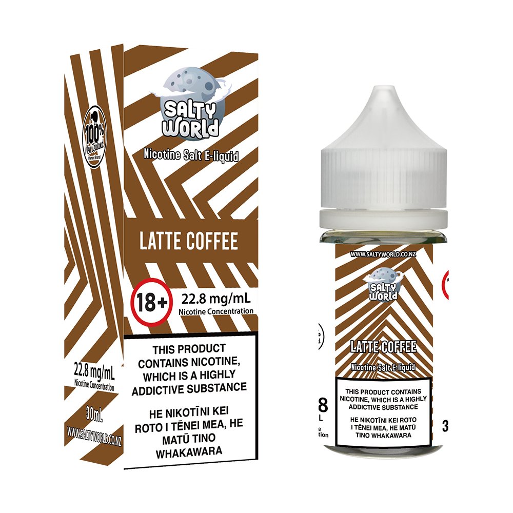 Latte Coffee Nicotine Salt E - liquid | Shosha Vape NZ