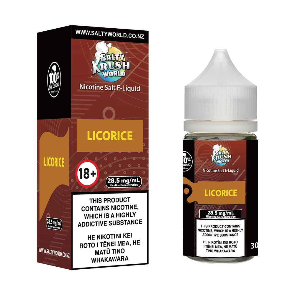 Licorice Nicotine Salt E - liquid | Shosha Vape NZ