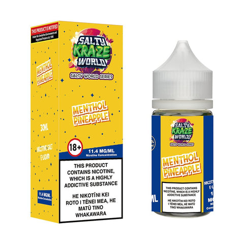 Menthol Pineapple Nicotine Salt E - liquid | Shosha Vape NZ