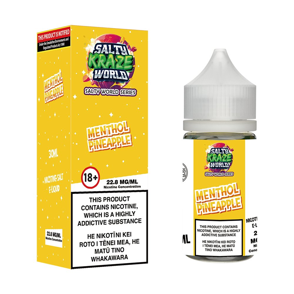 Menthol Pineapple Nicotine Salt E - liquid | Shosha Vape NZ