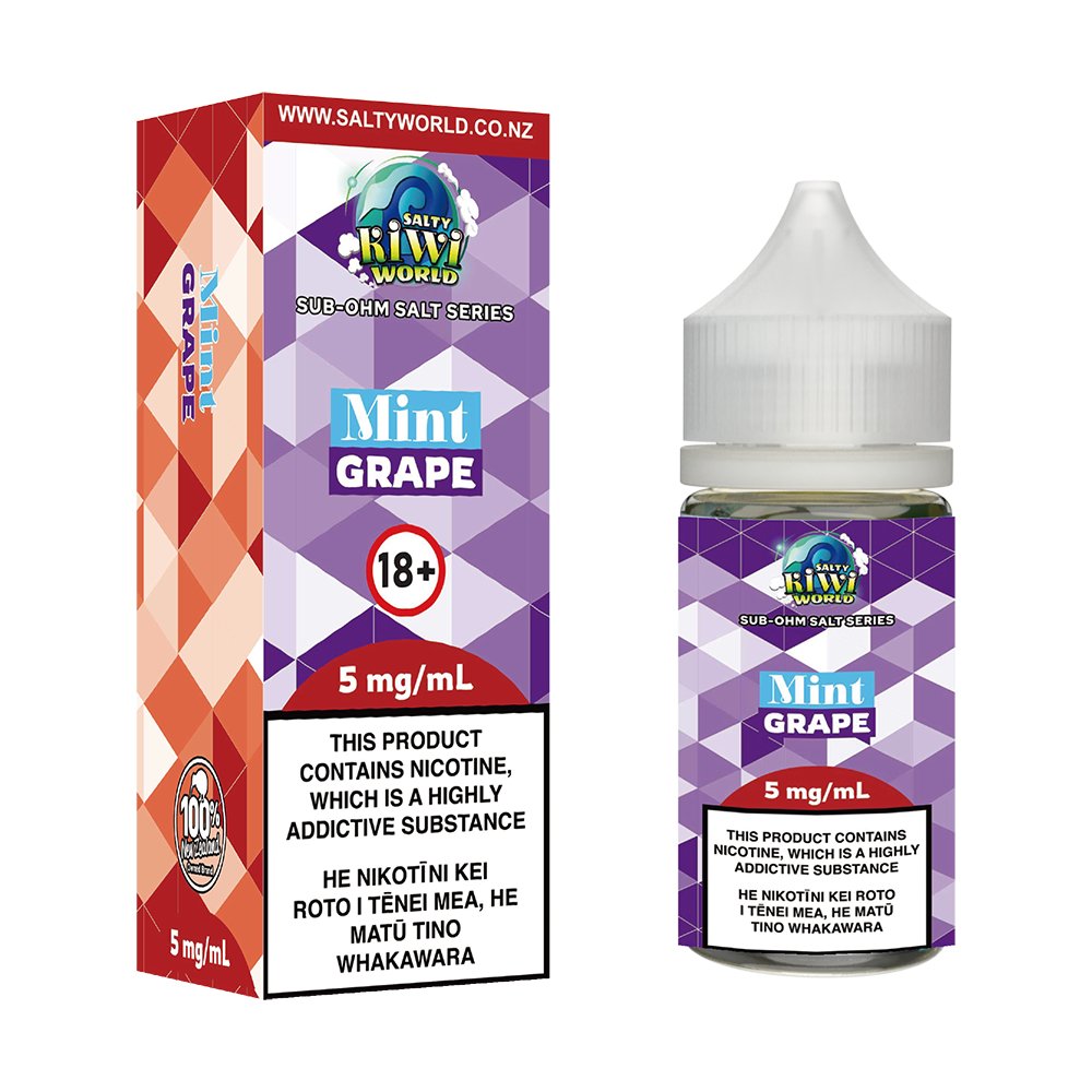 Mint Grape Sub - Ohm Nicotine Salt E - liquid | Shosha Vape NZ