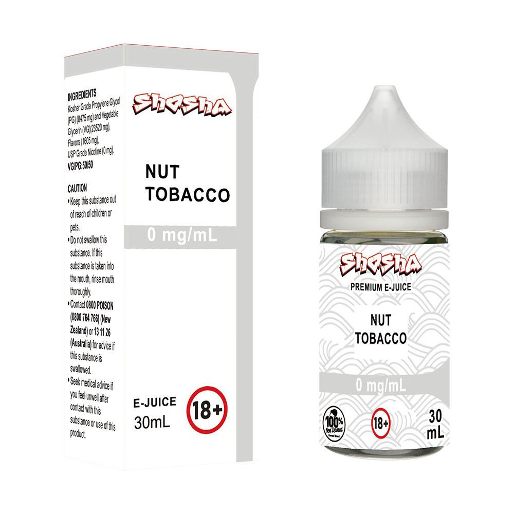 Nut Tobacco E - Liquid | Shosha Vape NZ