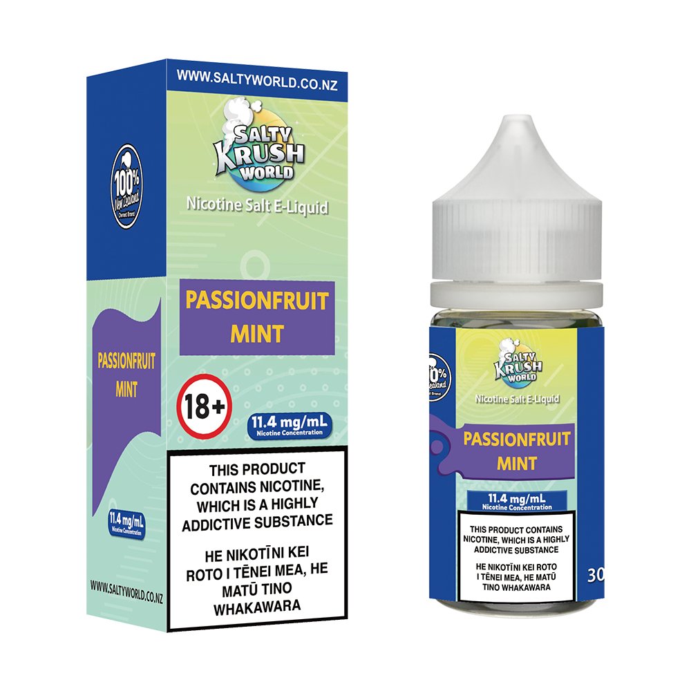 Passionfruit Mint Nicotine Salt E - Liquid | Shosha Vape NZ