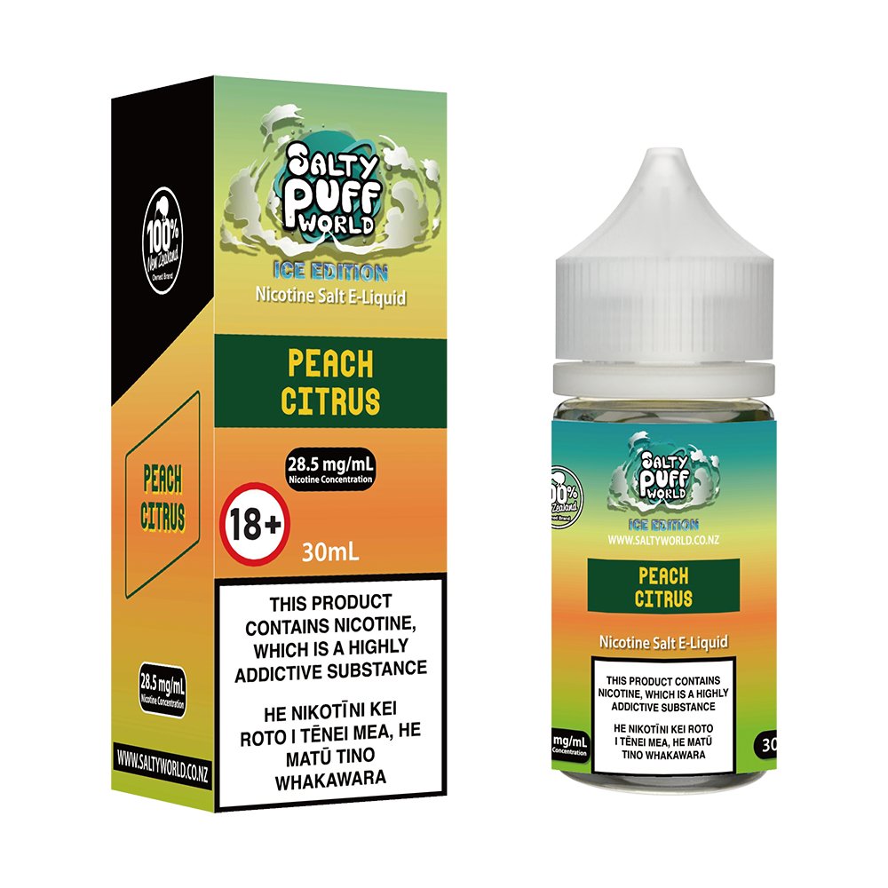 Peach Citrus Nicotine Salt E - Liquid | Shosha Vape NZ