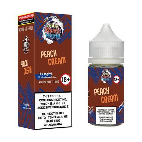 Peach Cream Nicotine Salt E - liquid | Shosha Vape NZ