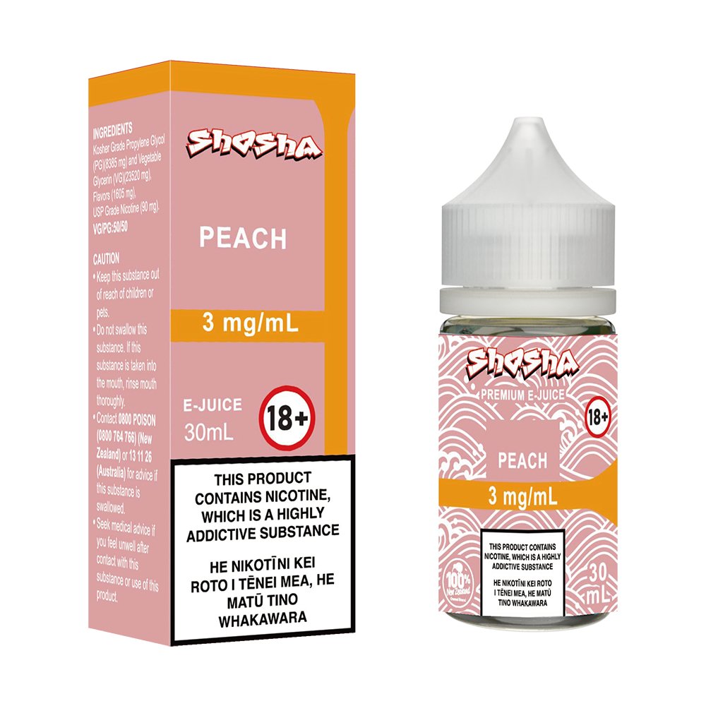 Peach E - Liquid | Shosha Vape NZ