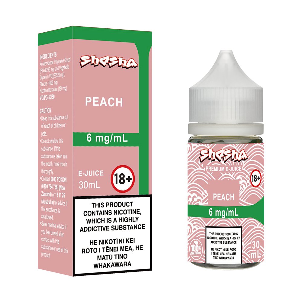 Peach E - Liquid | Shosha Vape NZ