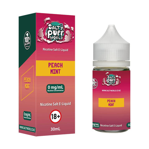 Peach Mint Nicotine Salt E - Liquid | Shosha Vape NZ