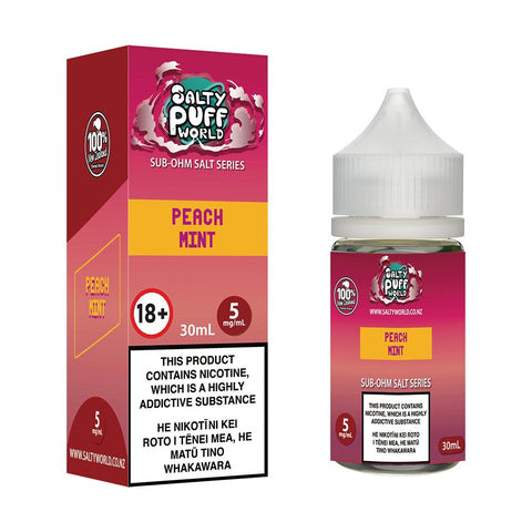 Peach Mint Sub - Ohm Nicotine Salt E - liquid | Shosha Vape NZ