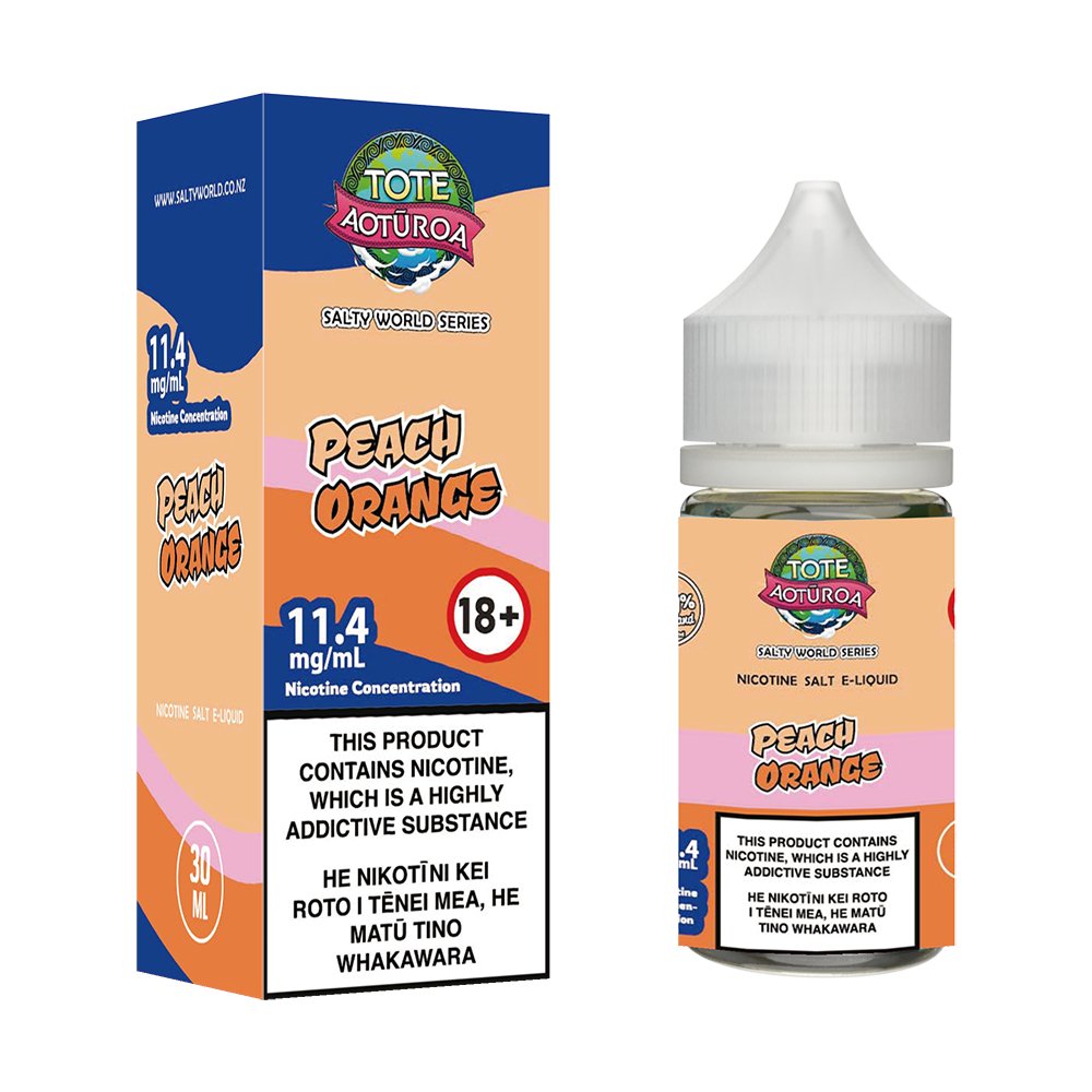 Peach Orange Nicotine Salt E - liquid | Shosha Vape NZ