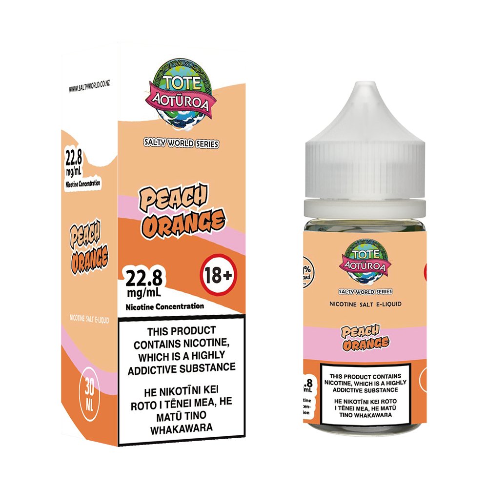 Peach Orange Nicotine Salt E - liquid | Shosha Vape NZ