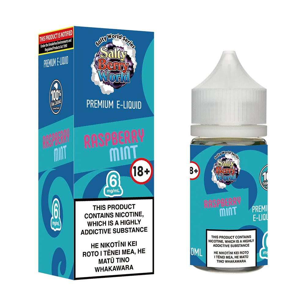 Raspberry Mint E - liquid | Shosha Vape NZ