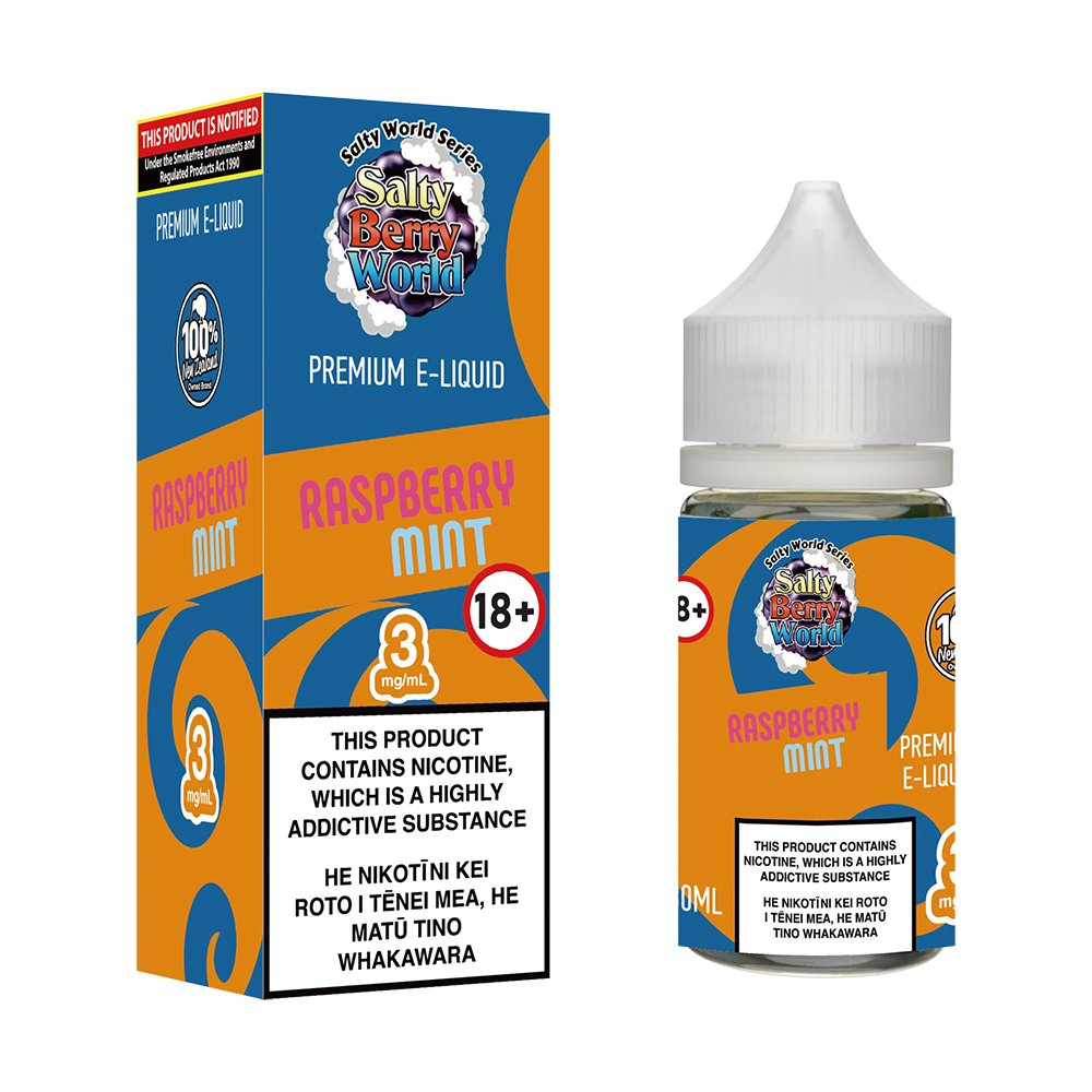 Raspberry Mint E - liquid | Shosha Vape NZ