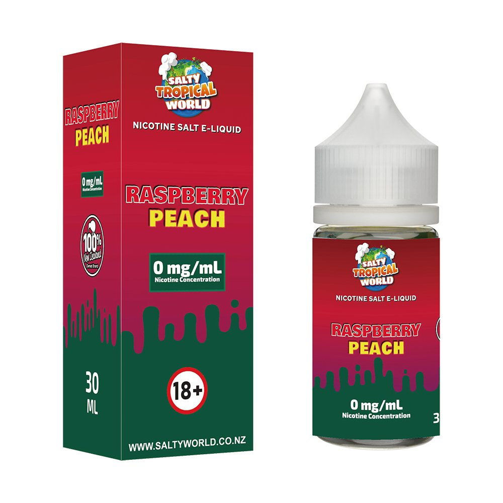 Raspberry Peach Nicotine Salt E - Liquid | Shosha Vape NZ