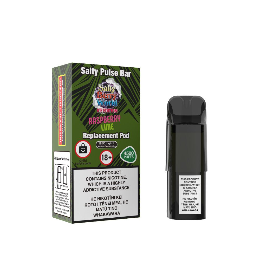 Salty Pulse Bar Disposable Vape Pre - filled Replacement Pods | Shosha Vape NZ