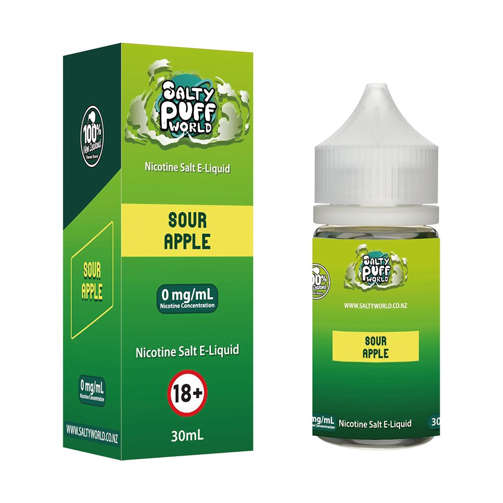 Sour Apple Nicotine Salt E - Liquid | Shosha Vape NZ