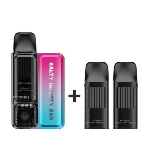 Sour Grape Disposable Vape + 2 x Replacement Pods COMBO | Shosha Vape NZ